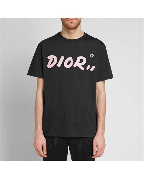 dior bumblebee t-shirt|Shirt with Black Bee Embroidery White Cotton Poplin .